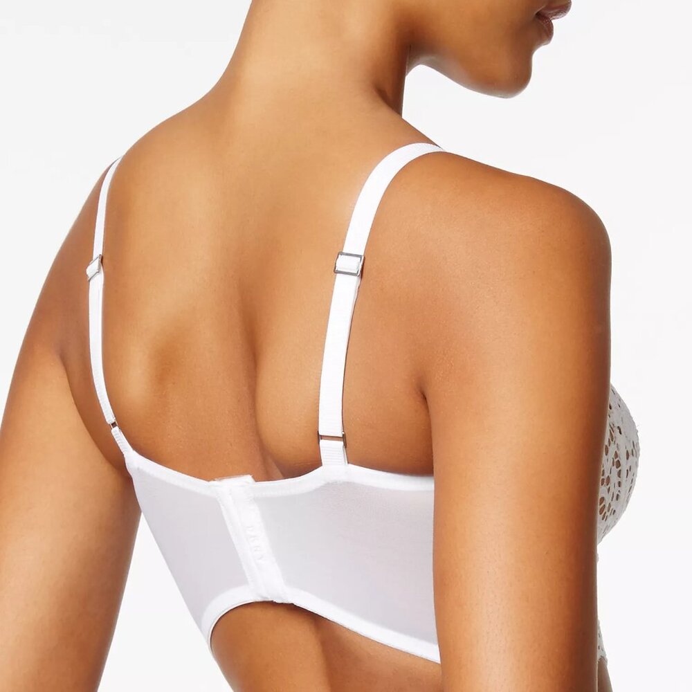DKNY Classic Lace Longline Demi Bra DK4010 - 34B - New - Picture 2 of 2
